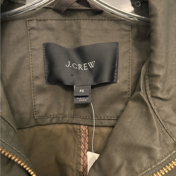 J. Crew Downtown Field Jacket Mossy Brown Olive Size Small Petite - Picture 4 of 17